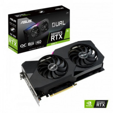 Asus DUAL RTX3060Ti O8G-V2 - 8Go GDDR6 - 1740Mhz - 2xHDMI - 3xDP - LHR